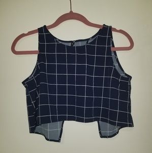 Flirty back crop top